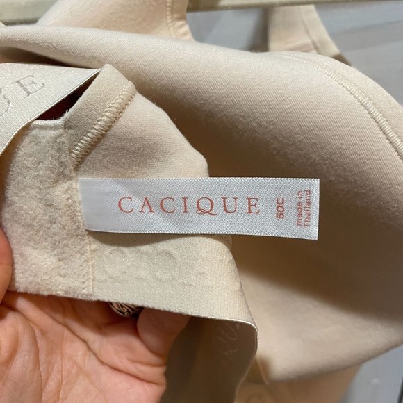 NWT Cacique lightly lined no wire nude bra 50C - Picture 5 of 7